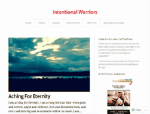 Tablet Screenshot of intentionalwarriors.com